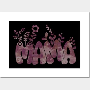 mama tie dye Posters and Art